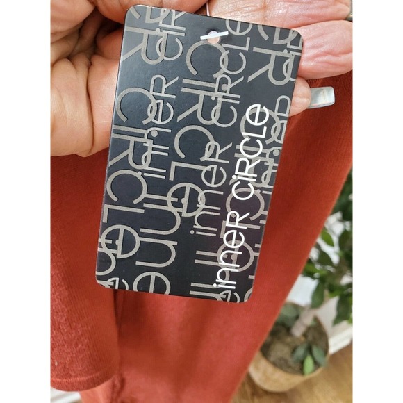 Inner Circle Women's Rayon Round Neck Long Sleeve Knee Length Dress Size X-Large - Picture 8 of 12